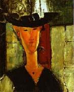 Amedeo Modigliani Madame Pompadour by Modigliani France oil painting artist